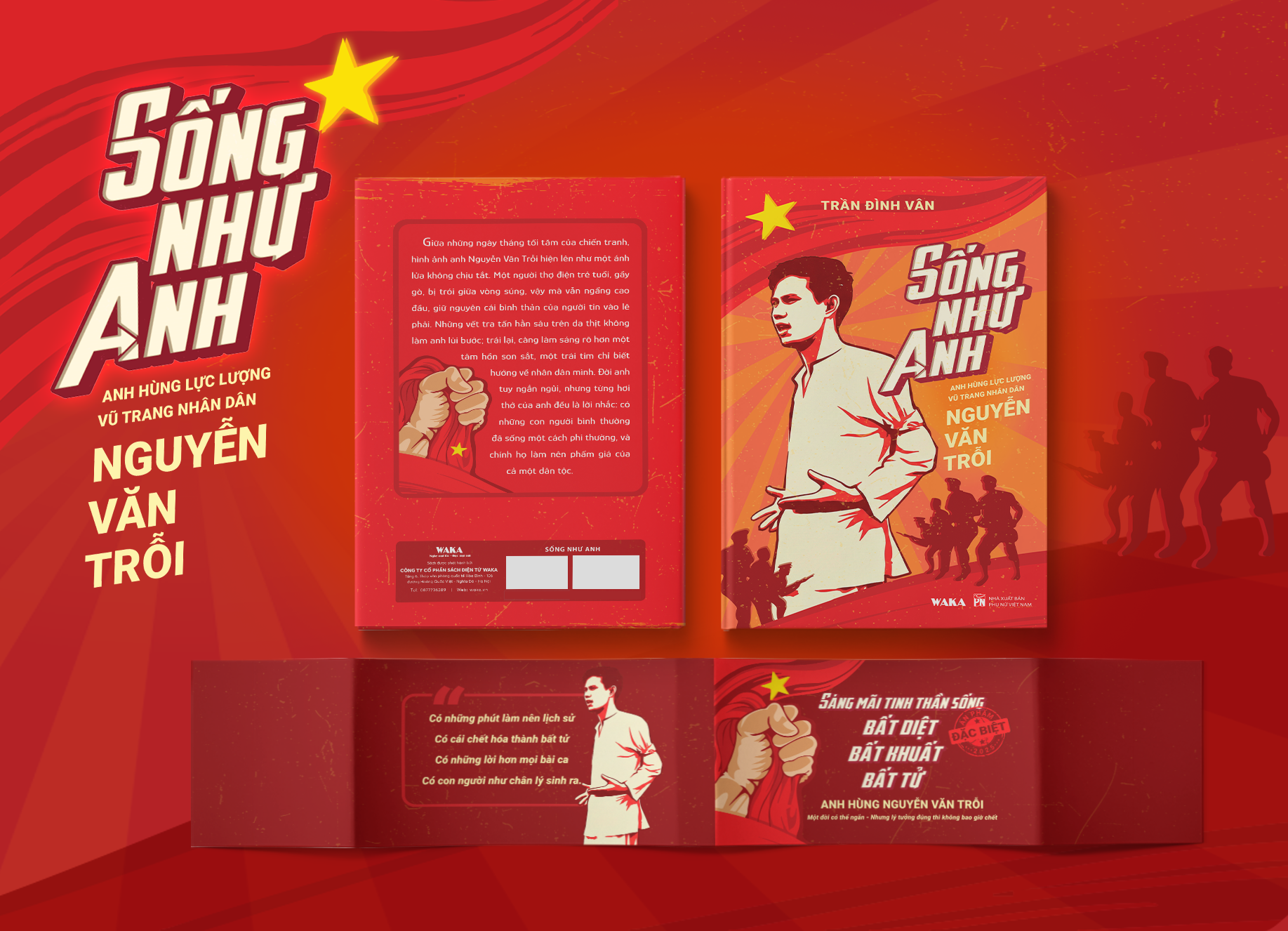 Song Nhu Anh - Anh Hung Luc Luong Vu Trang Nhan Dan Nguyen Van Troi - Ban Dac Biet - Tang Kem Dai Sach +  Bookmark + Bo Tem + Sach Audio +  Album Anh + Thu Tay + Khan Mui Xoa