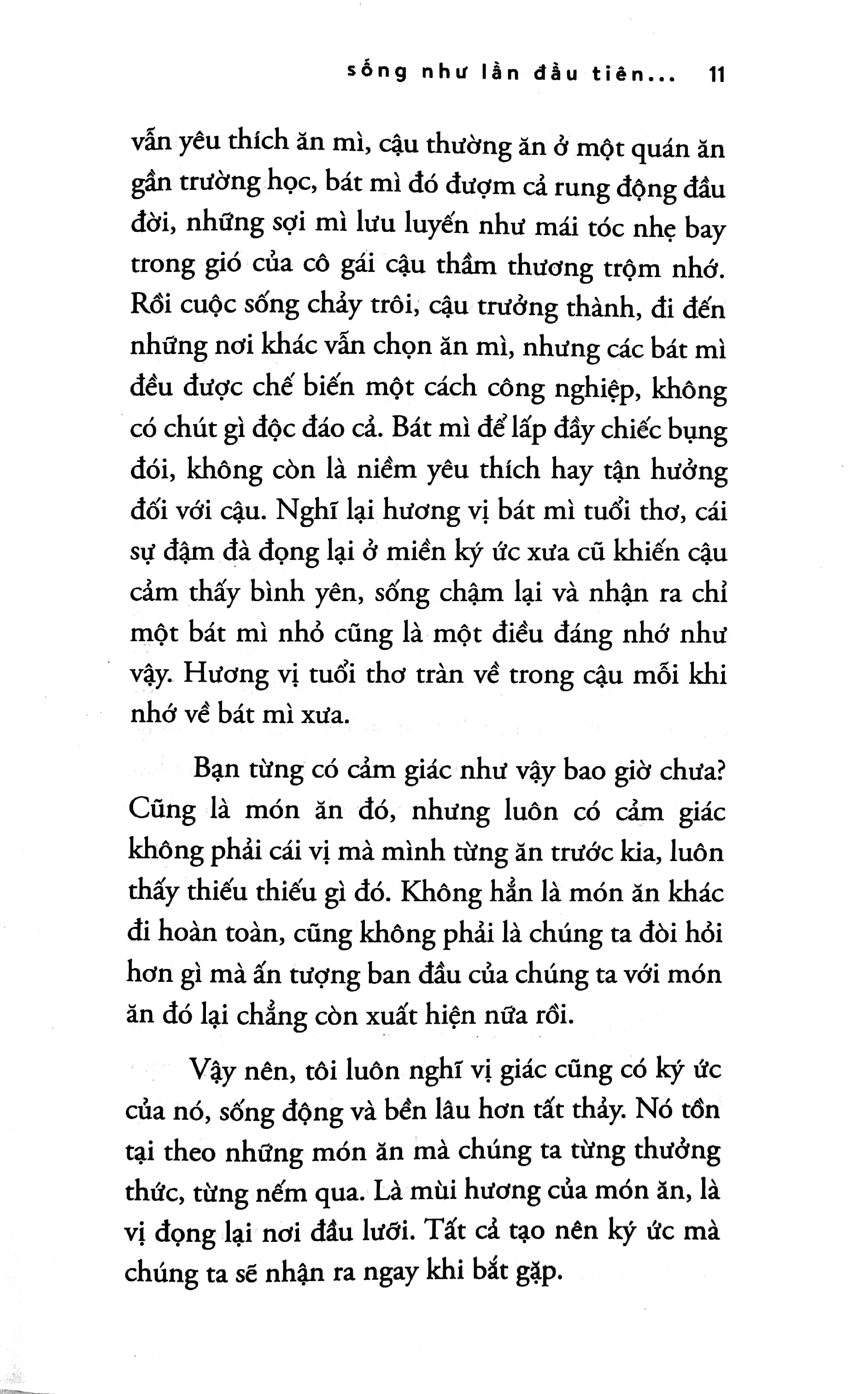 sống như lần đầu tiên, yêu thương như lần cuối