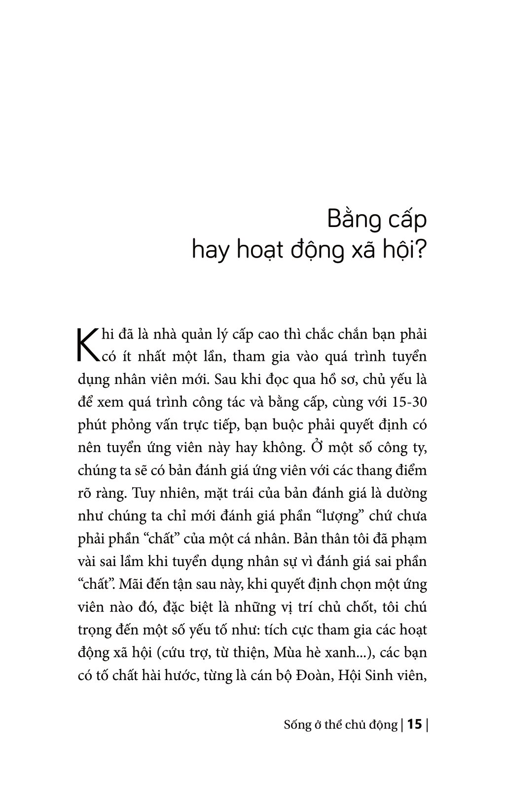 sống ở thể chủ động (tái bản)