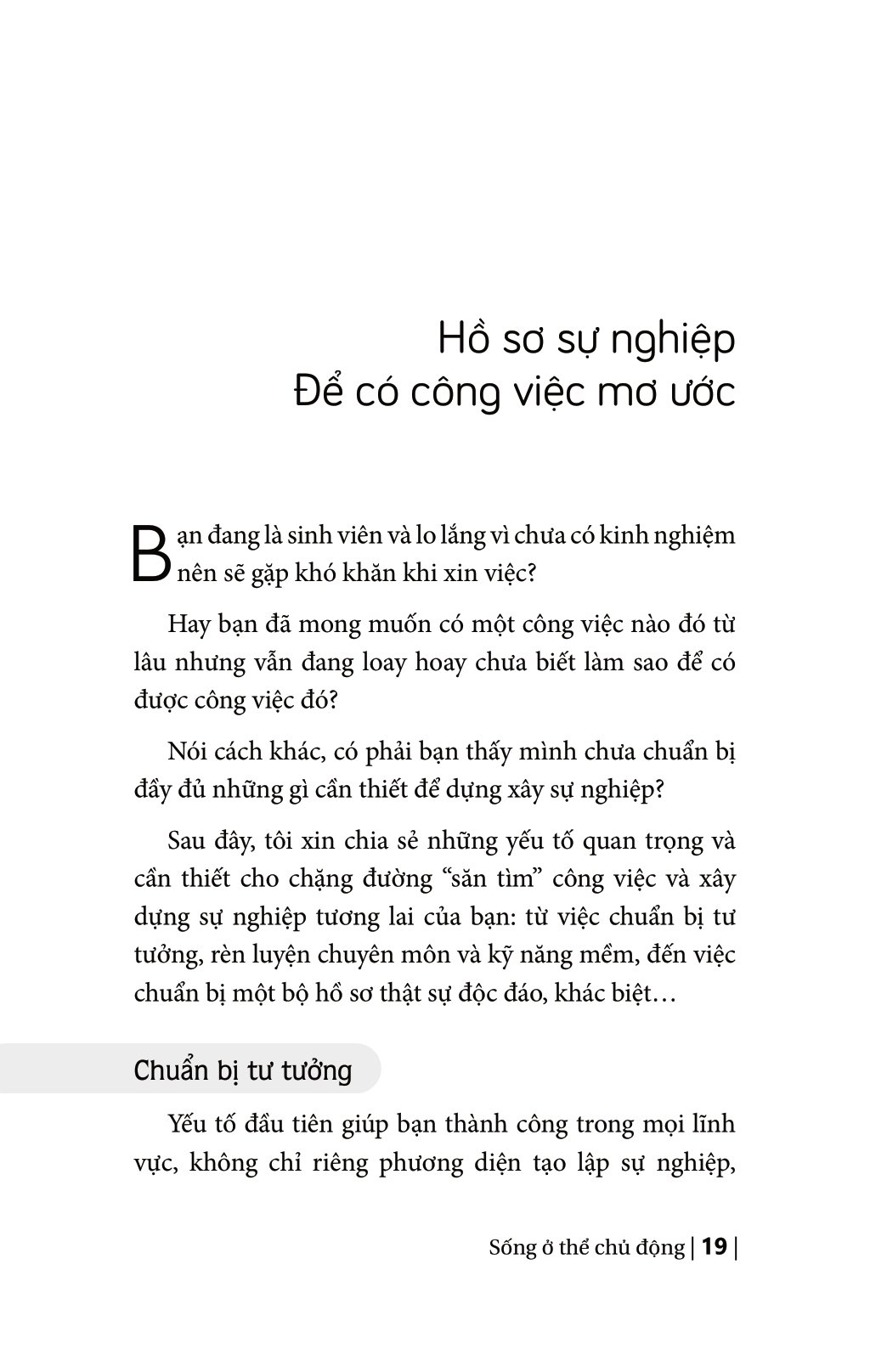 sống ở thể chủ động (tái bản)
