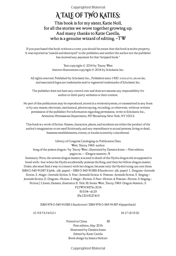 song of the poison dragon: a branches book (dragon masters #5)