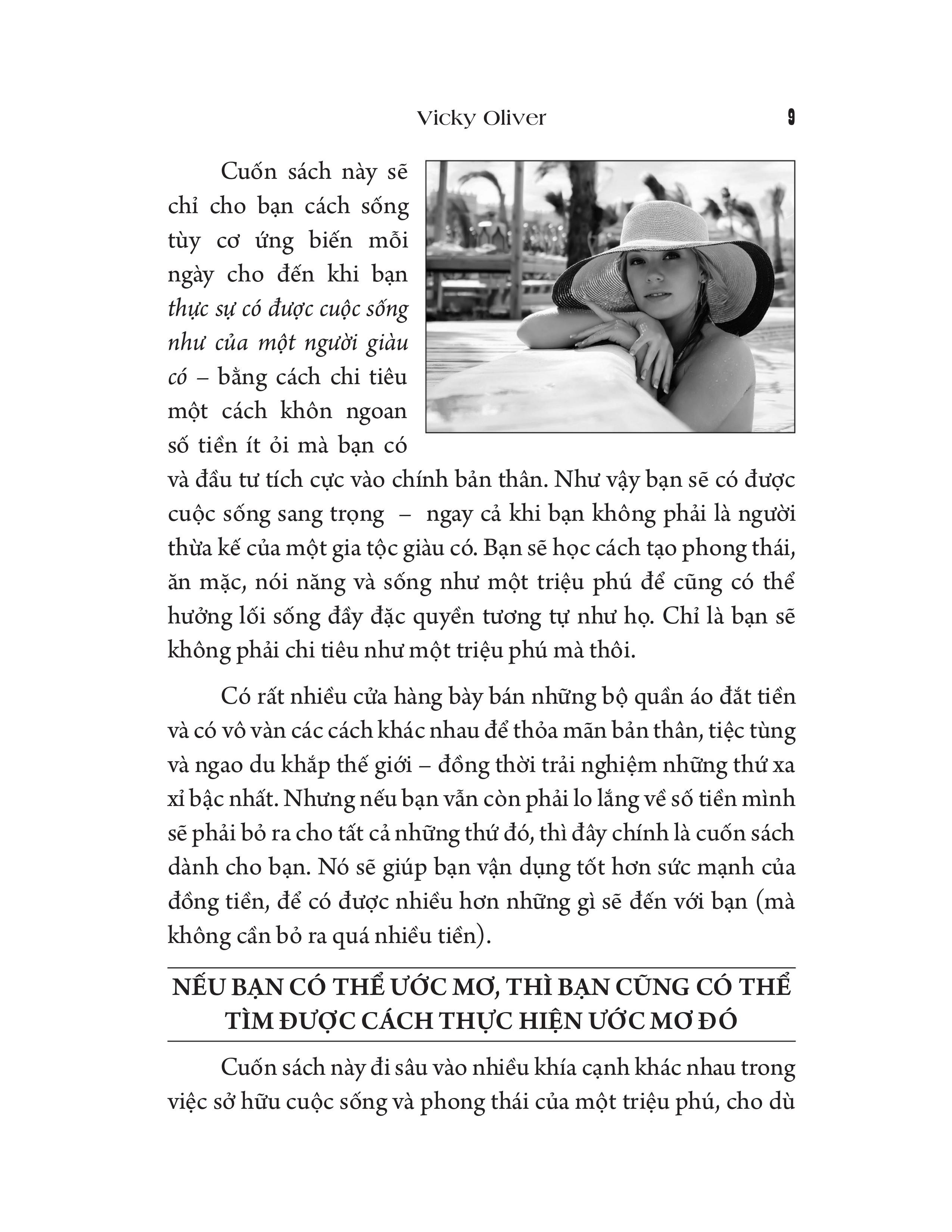 sống sang với chiếc ví mỏng