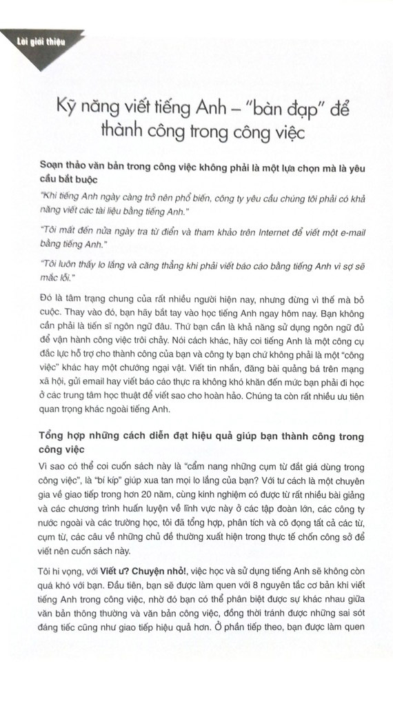 Song Sot Noi Cong So English Business Writing - Viet U? Chuyen Nho