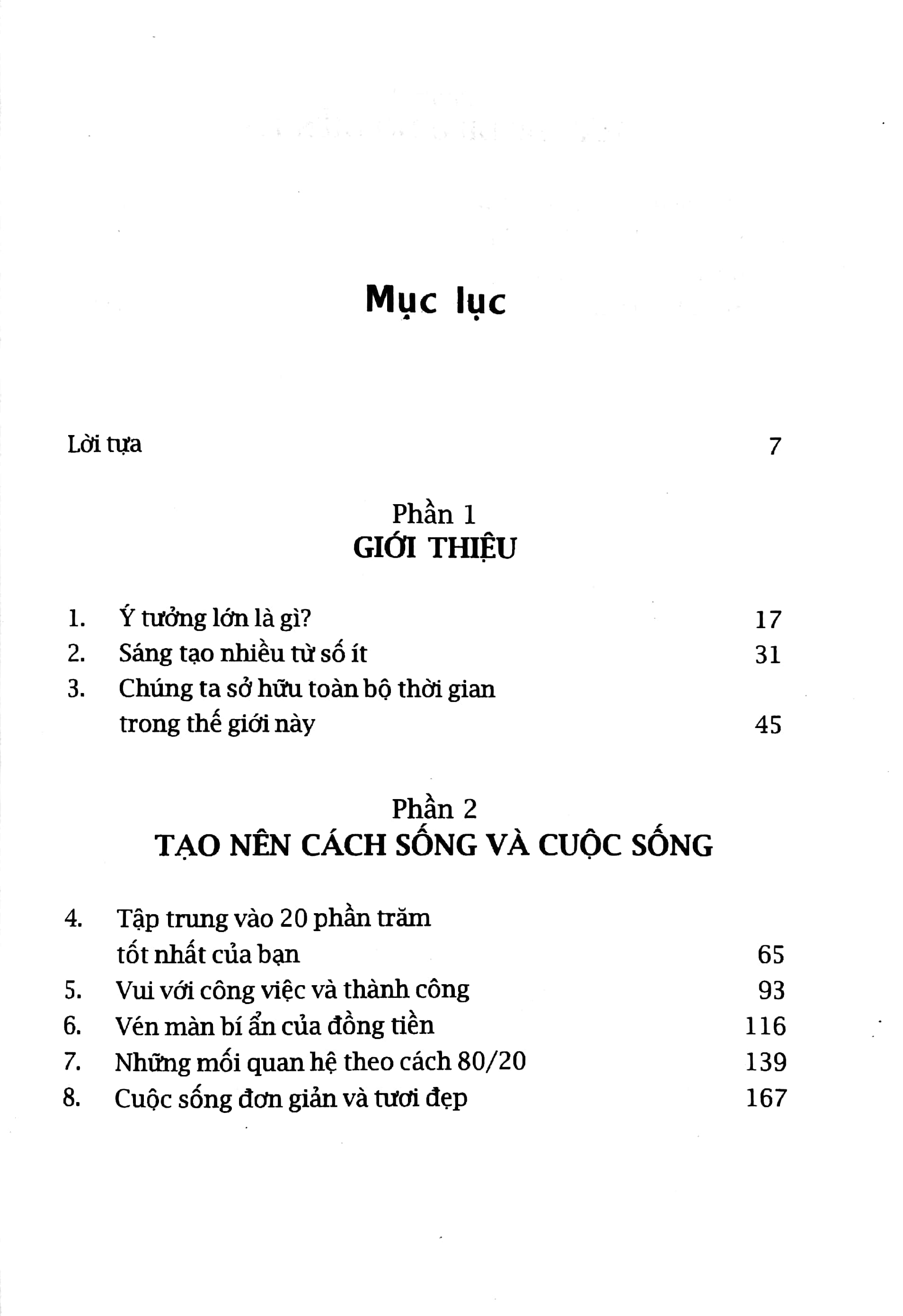 sống theo phương thức 80/20: bớt công việc, bớt ưu phiền, thêm thành công, thêm niềm vui sống