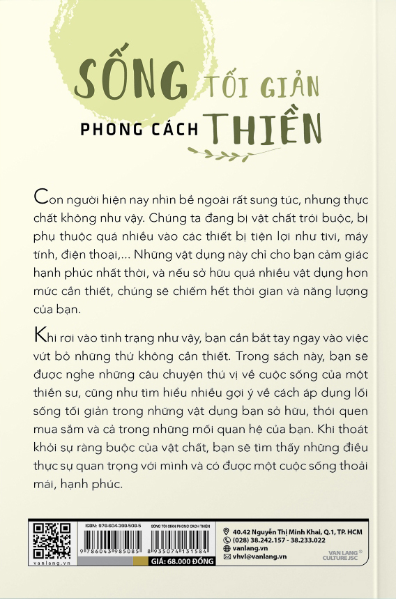 sống tối giản phong cách thiền