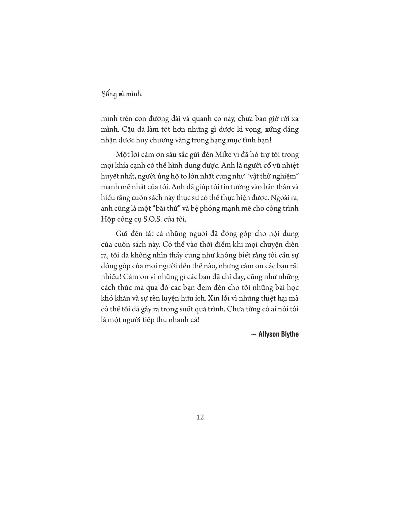 sống vì mình - viết lại quy luật về phẩm giá và trách nhiệm với hạnh phúc của bản thân