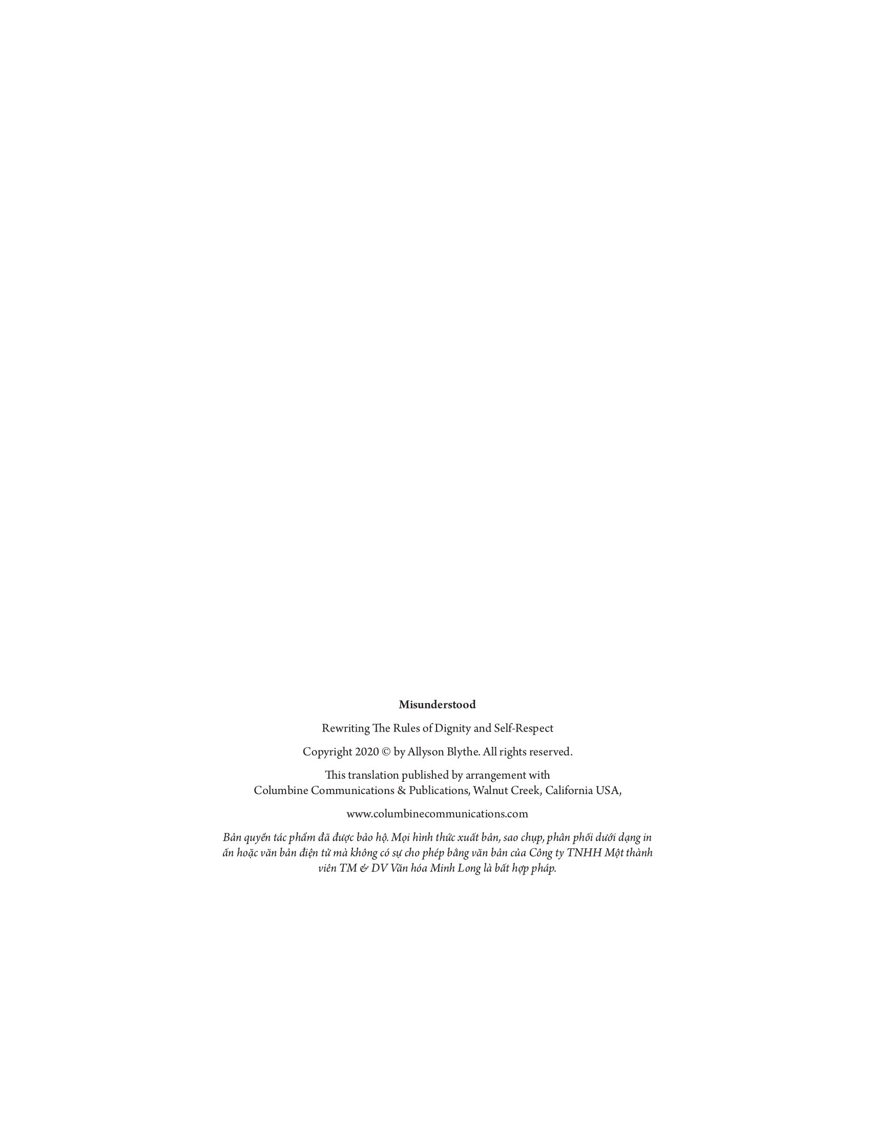 sống vì mình - viết lại quy luật về phẩm giá và trách nhiệm với hạnh phúc của bản thân