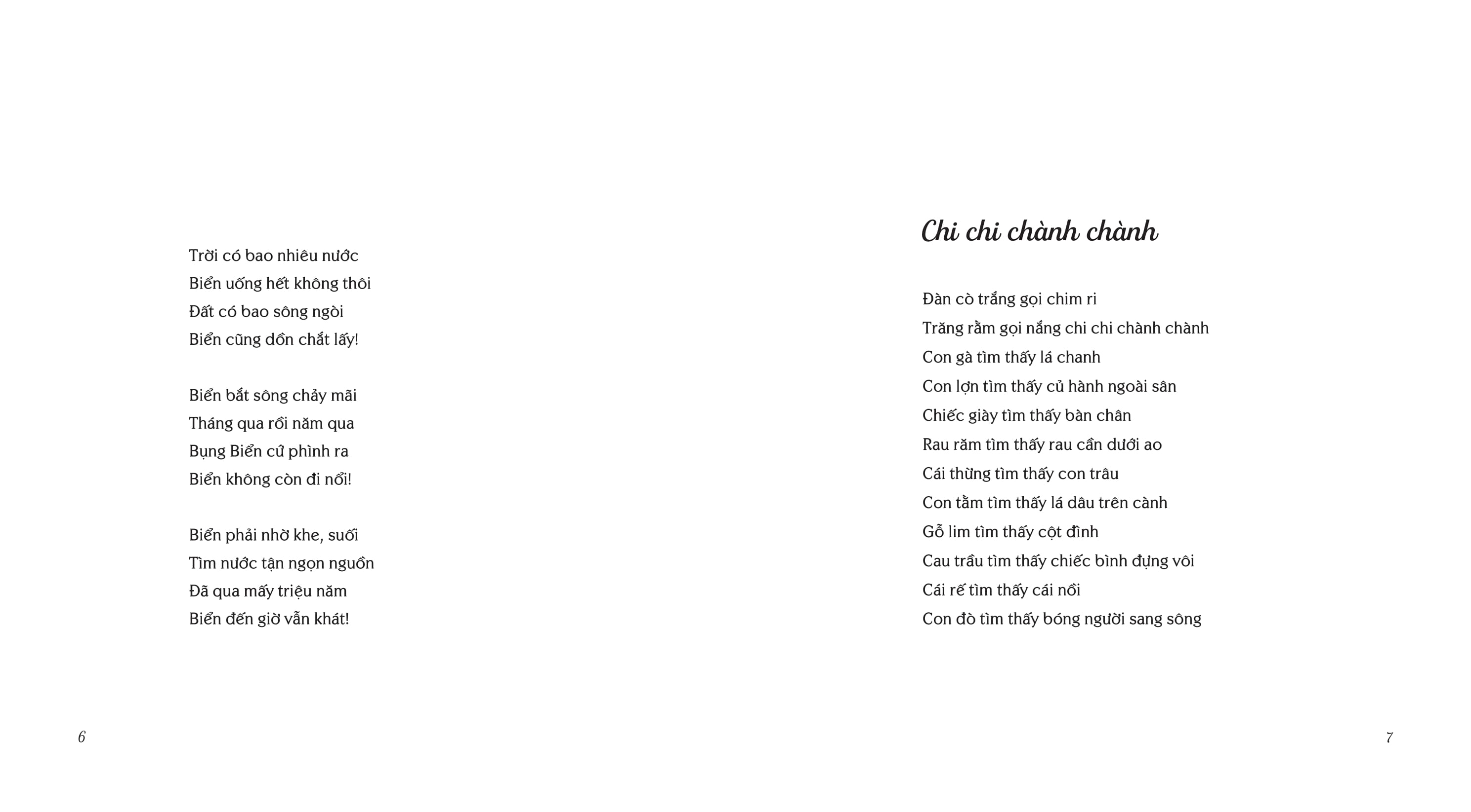 sông vừa đi vừa lớn