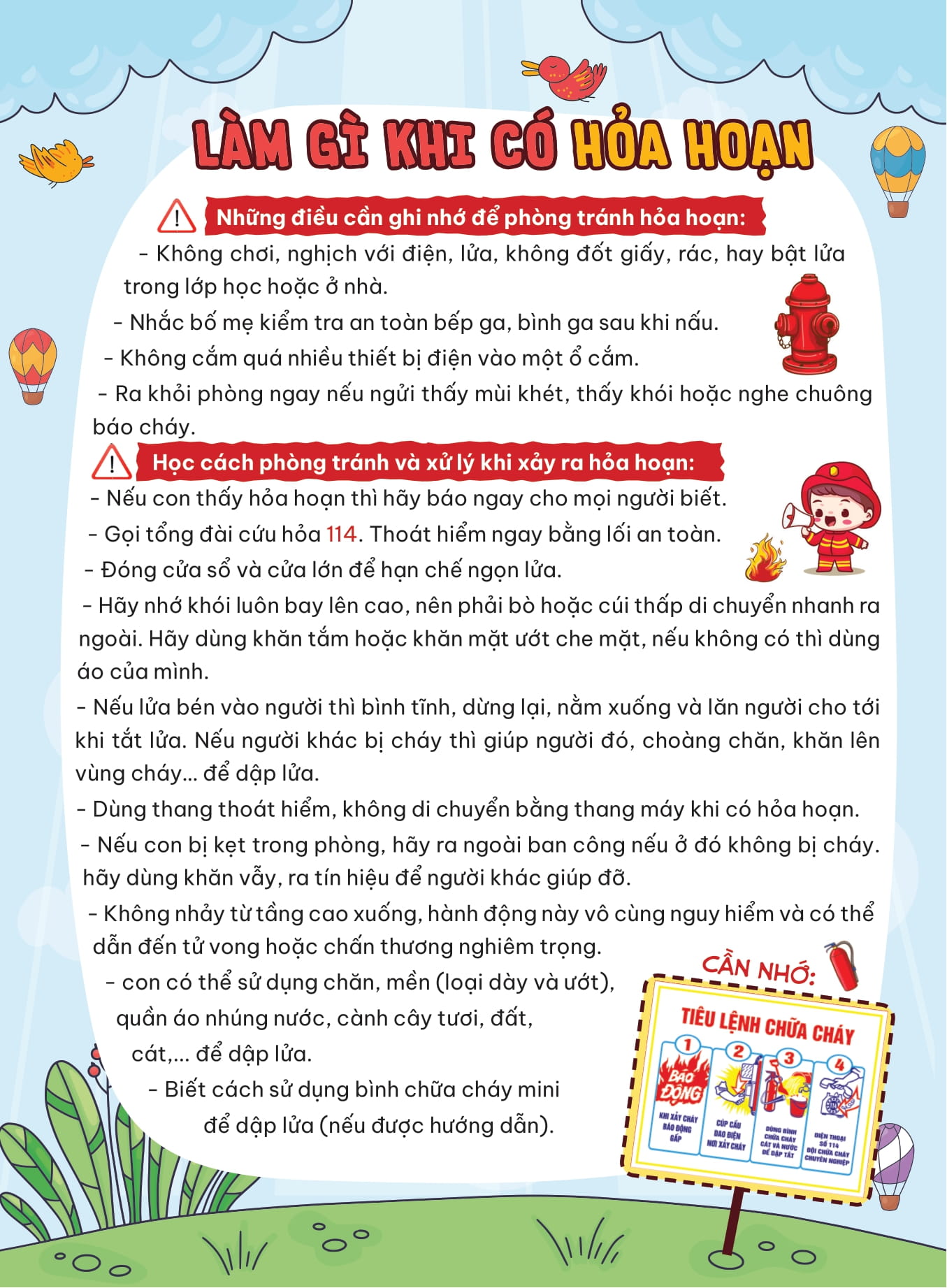 SOS Cho Tre Em - Truyen Tranh Ky Nang An Toan Thoat Hiem Tuc Thi - Nhan Dien Rui Ro Va Thoat Hiem An Toan