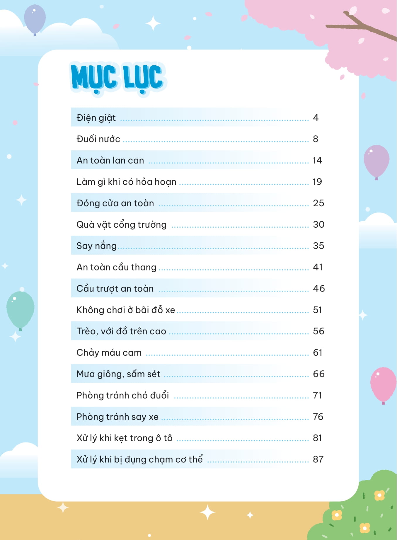 SOS Cho Tre Em - Truyen Tranh Ky Nang An Toan Thoat Hiem Tuc Thi - Nhan Dien Rui Ro Va Thoat Hiem An Toan