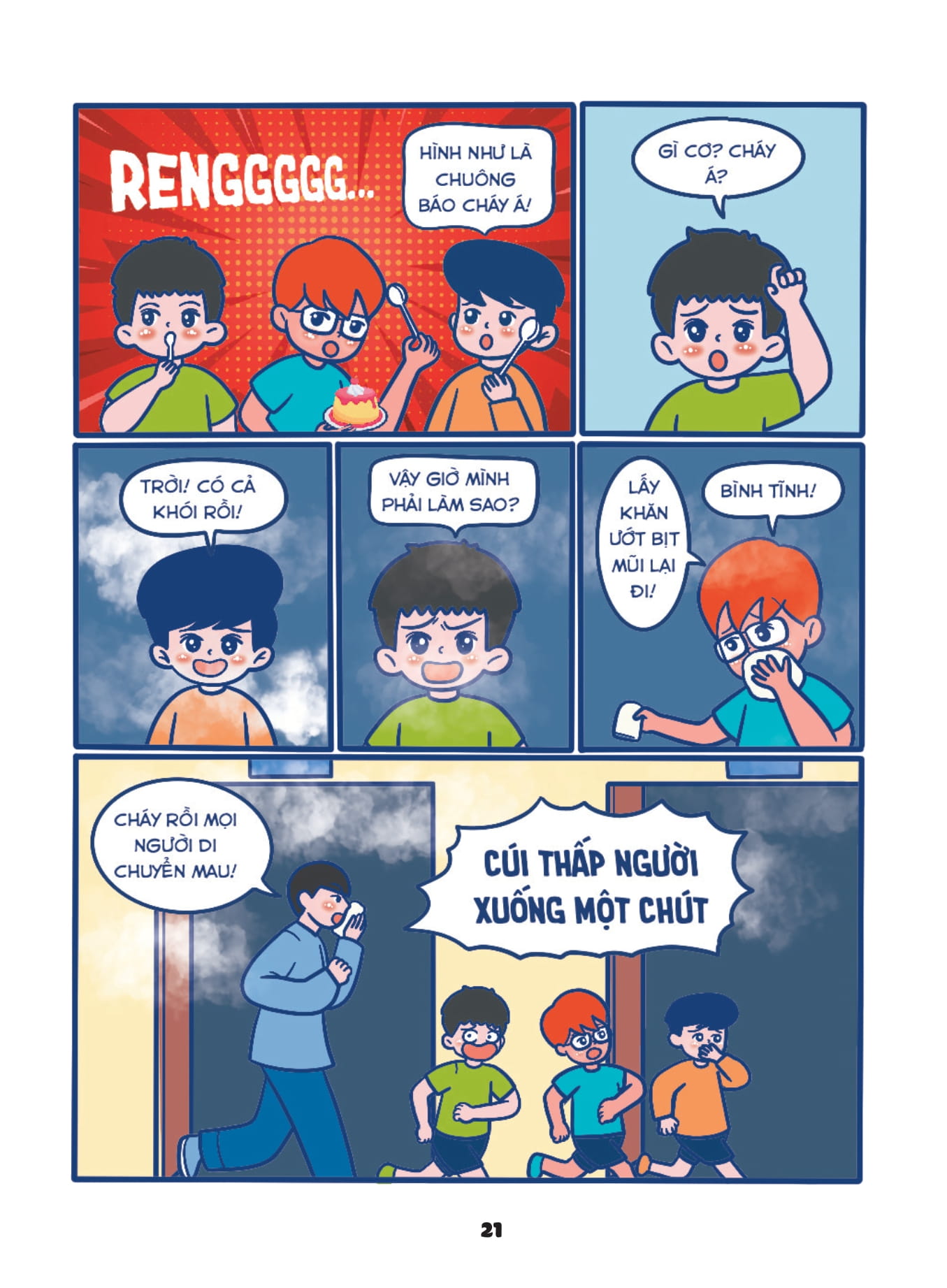 SOS Cho Tre Em - Truyen Tranh Ky Nang An Toan Thoat Hiem Tuc Thi - Nhan Dien Rui Ro Va Thoat Hiem An Toan