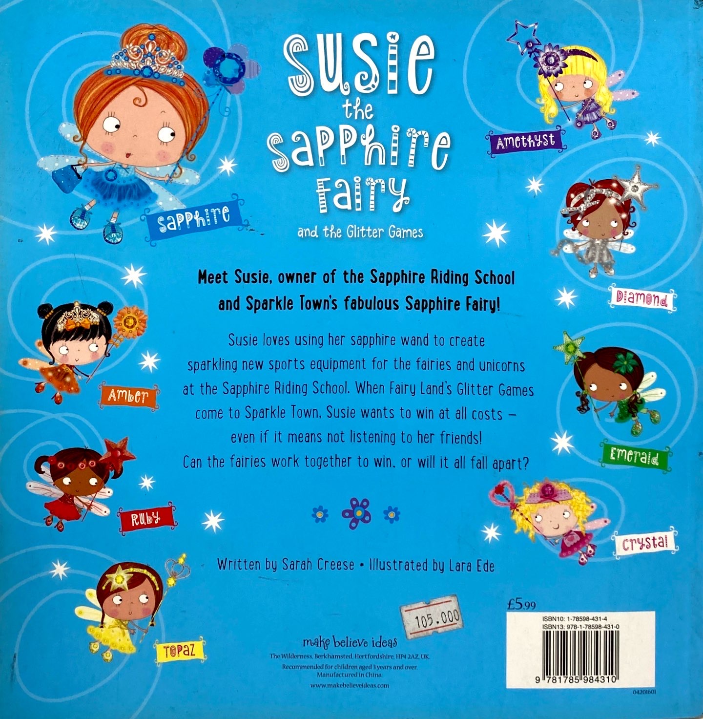 sparkle town fairies: susie the sapphire fairy