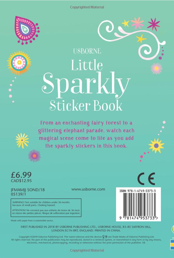 sparkly sticker book