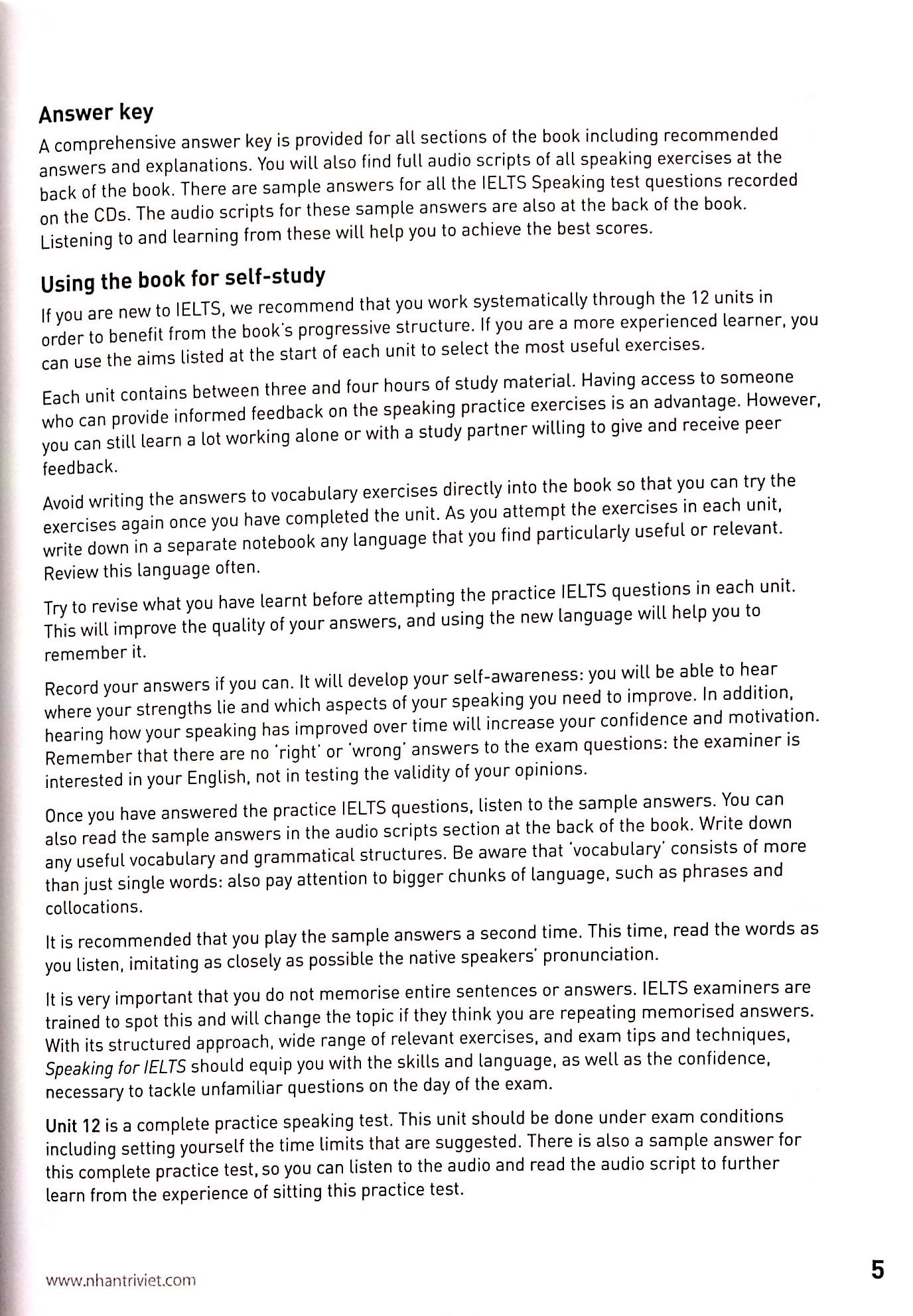 speaking for ielts (kèm cd)