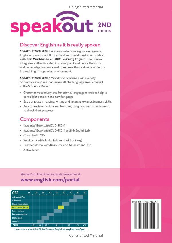 speakout 2nd edition intermediate plus: workbook without key
