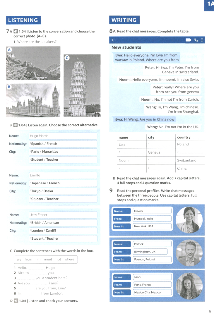 speakout a1 workbook with key (3rd edition)