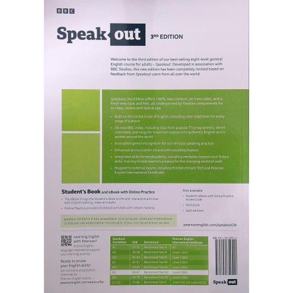 speakout b2 student's book and ebook with online practice (3rd edition)