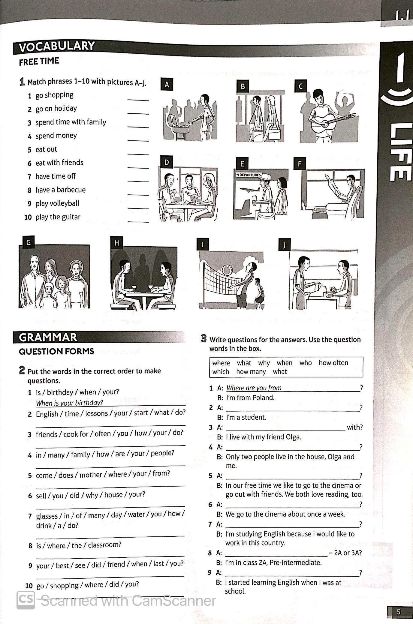 speakout pre-intermediate 2nd edition workbook with key