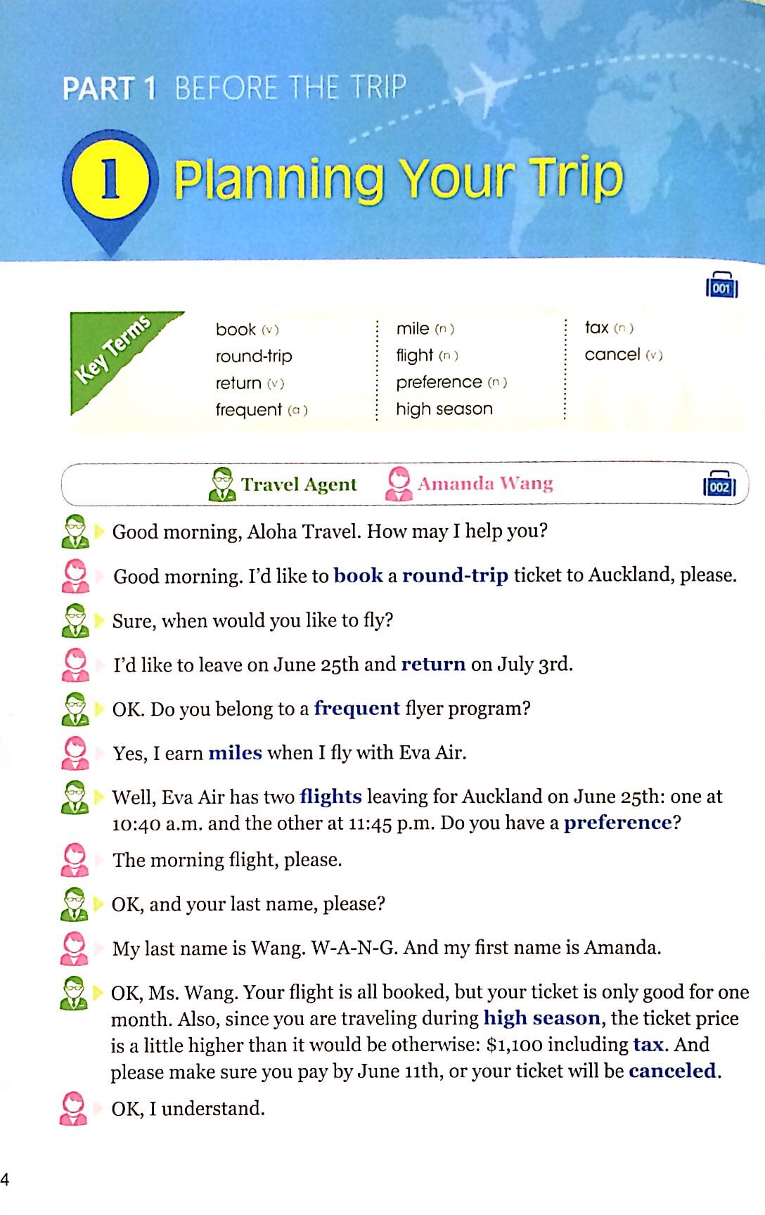 specialized english for tourims