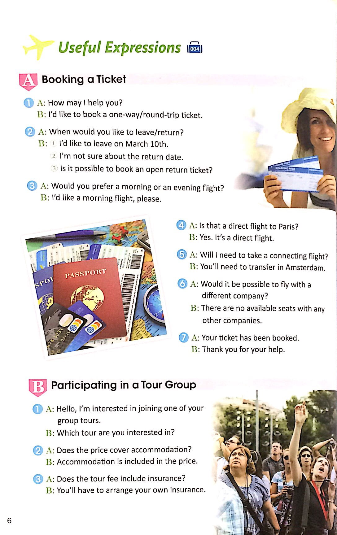 specialized english for tourims