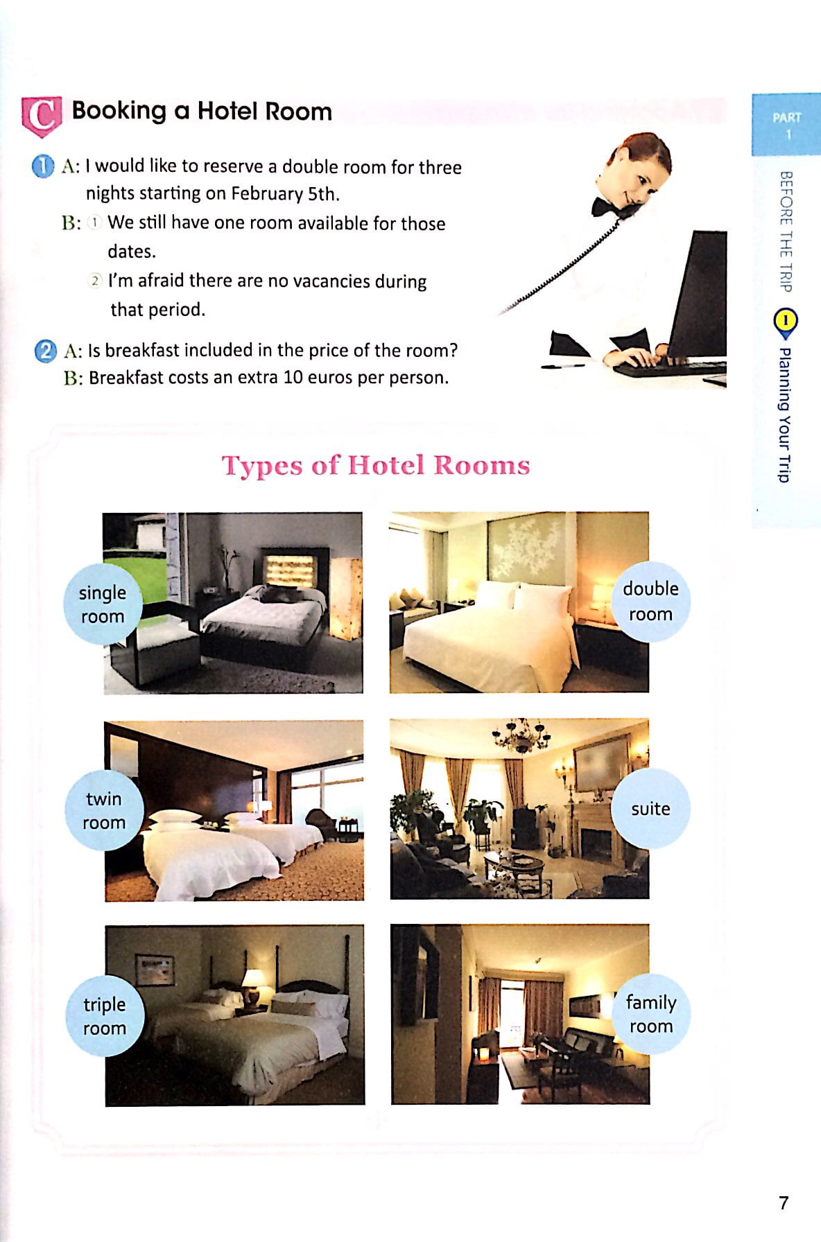 specialized english for tourims