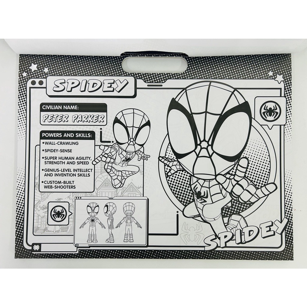 spidey and his amazing friends - giant activity pad - glow webs glow!