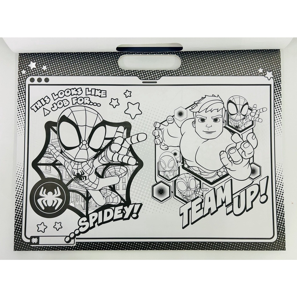 spidey and his amazing friends - giant activity pad - glow webs glow!