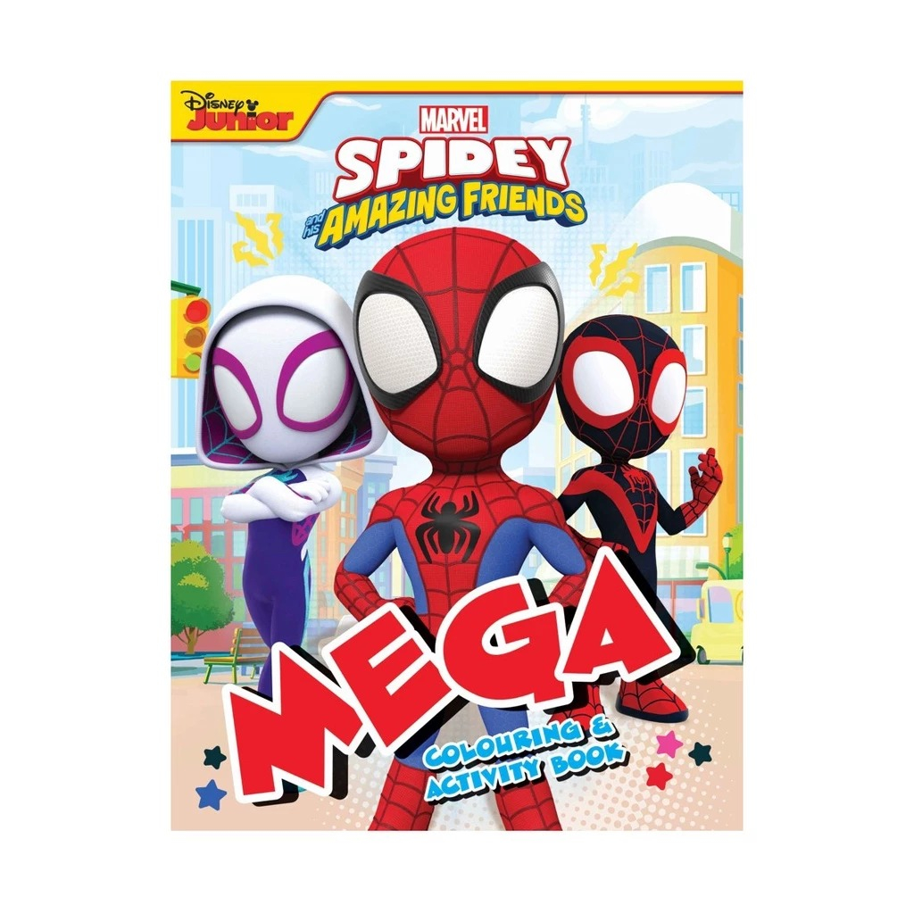 spidey and his amazing friends - mega colouring & activity book