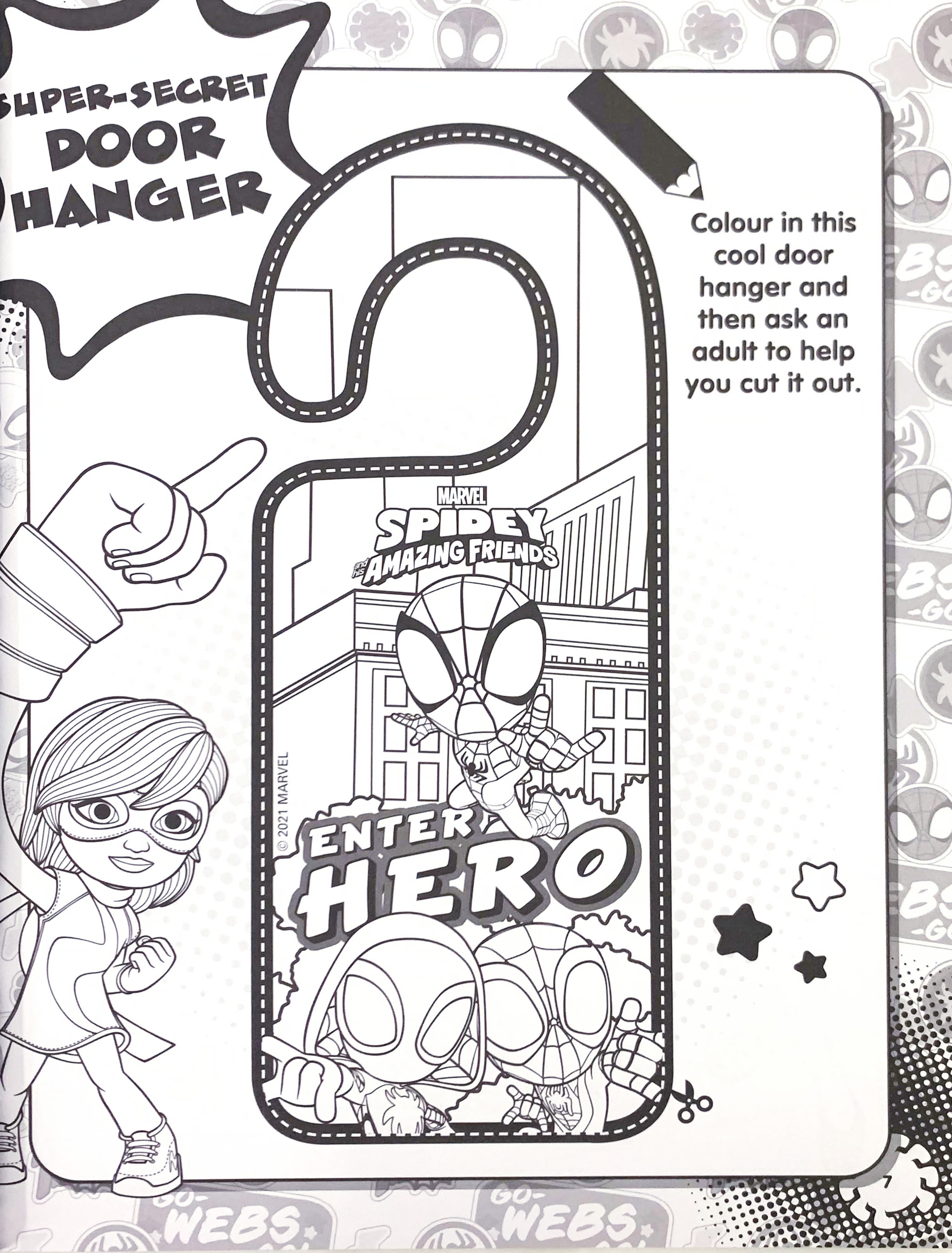 spidey and his amazing friends - mega colouring & activity book