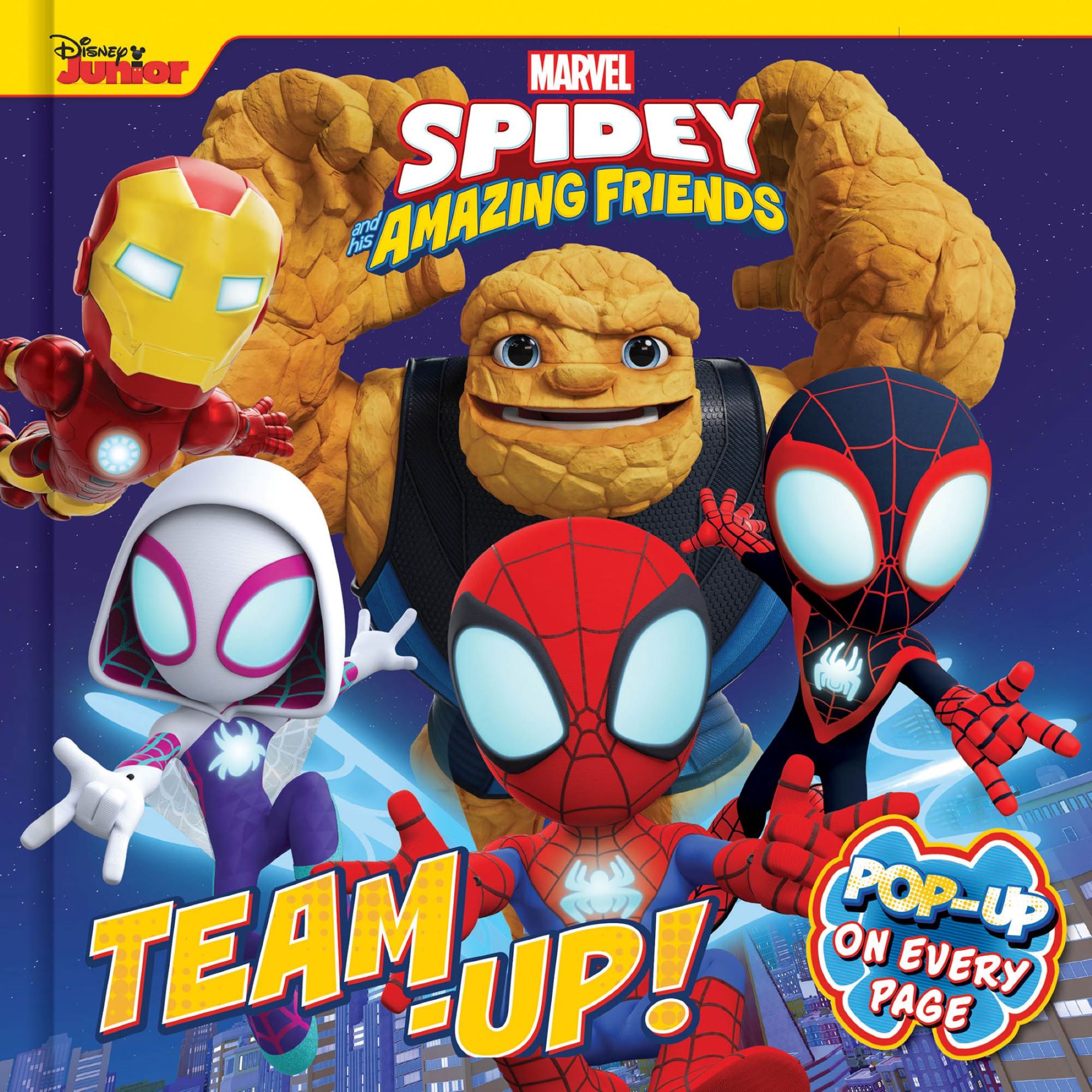 spidey and his amazing friends - pop-up book - team up!