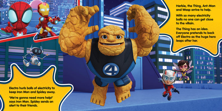 spidey and his amazing friends - pop-up book - team up!