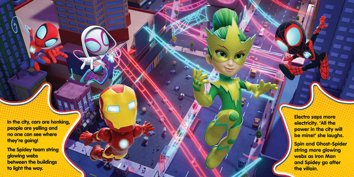 spidey and his amazing friends - pop-up book - team up!