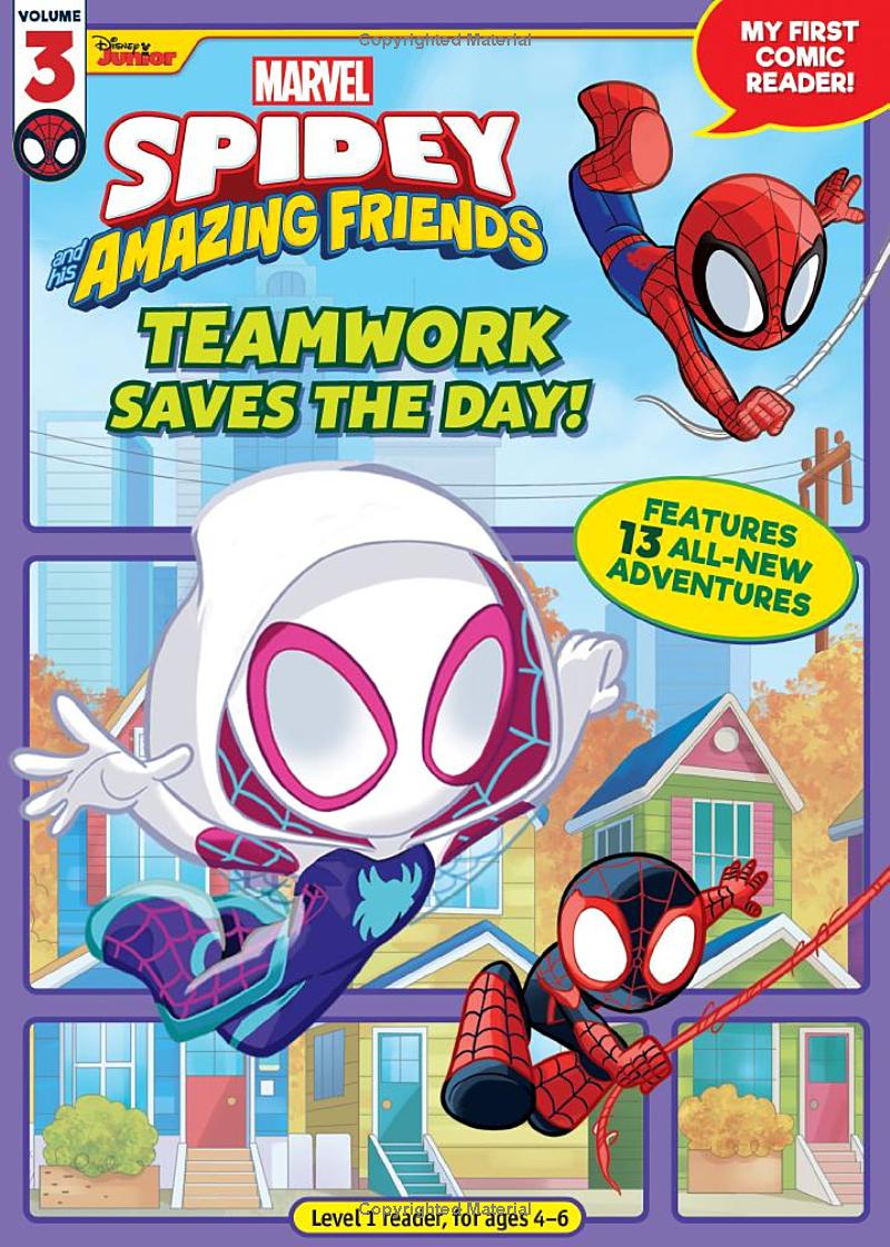 spidey and his amazing friends - teamwork saves the day!