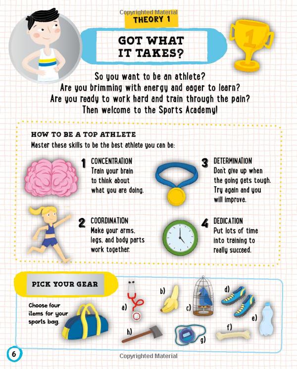 sports star in training