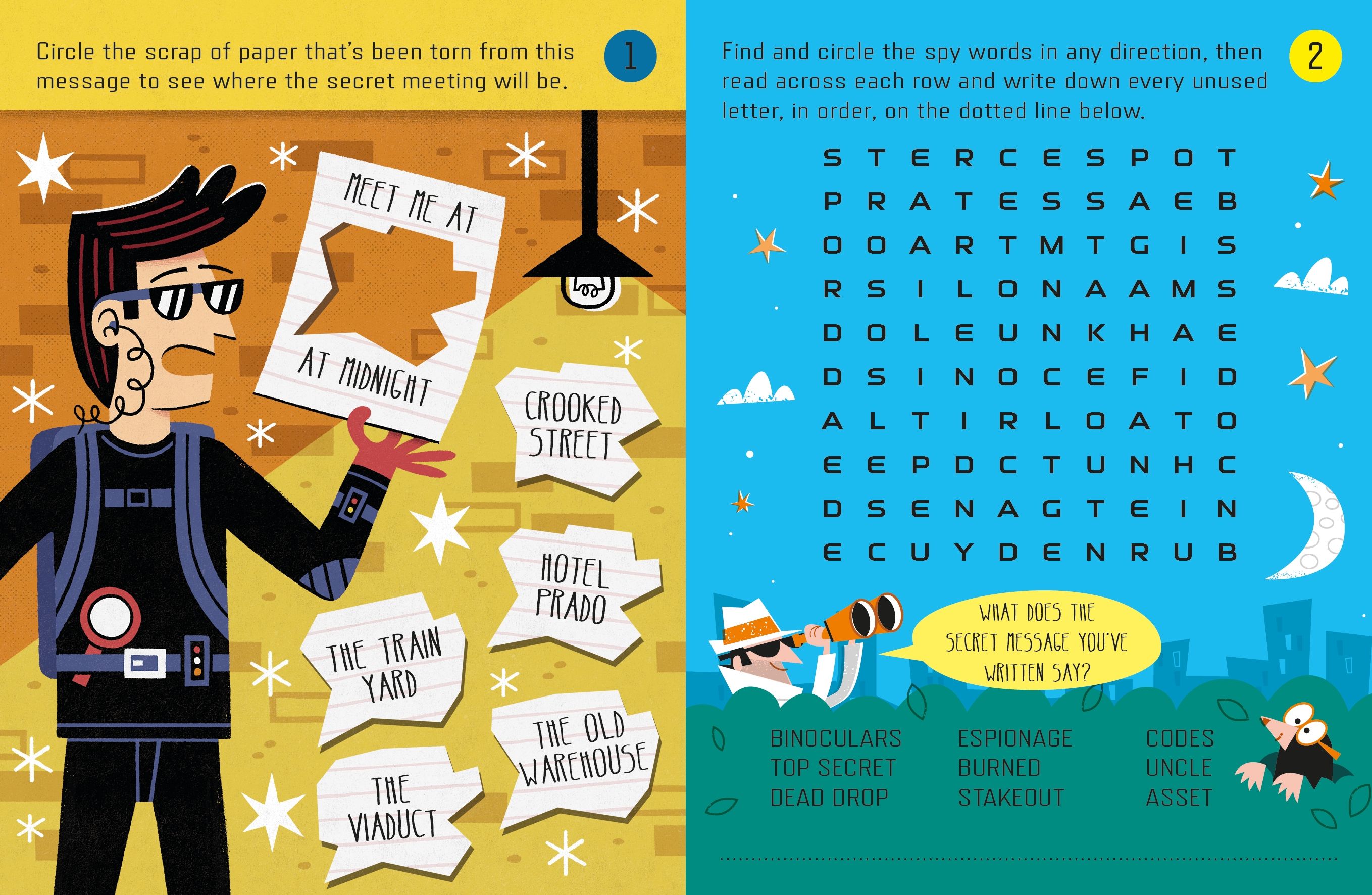 spy puzzles (usborne minis)
