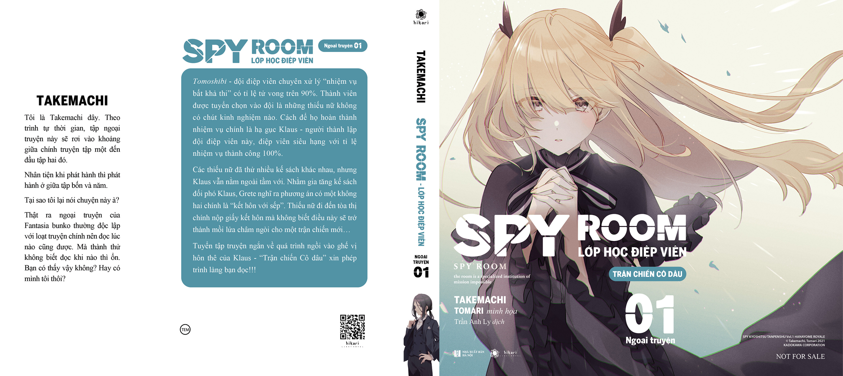 spy room - lớp học điệp viên - ngoại truyện tập 1: trận chiến cô dâu - bản đặc biệt - tặng kèm postcard + 2 thẻ nhựa + bìa tặng thêm + thẻ nhân vật