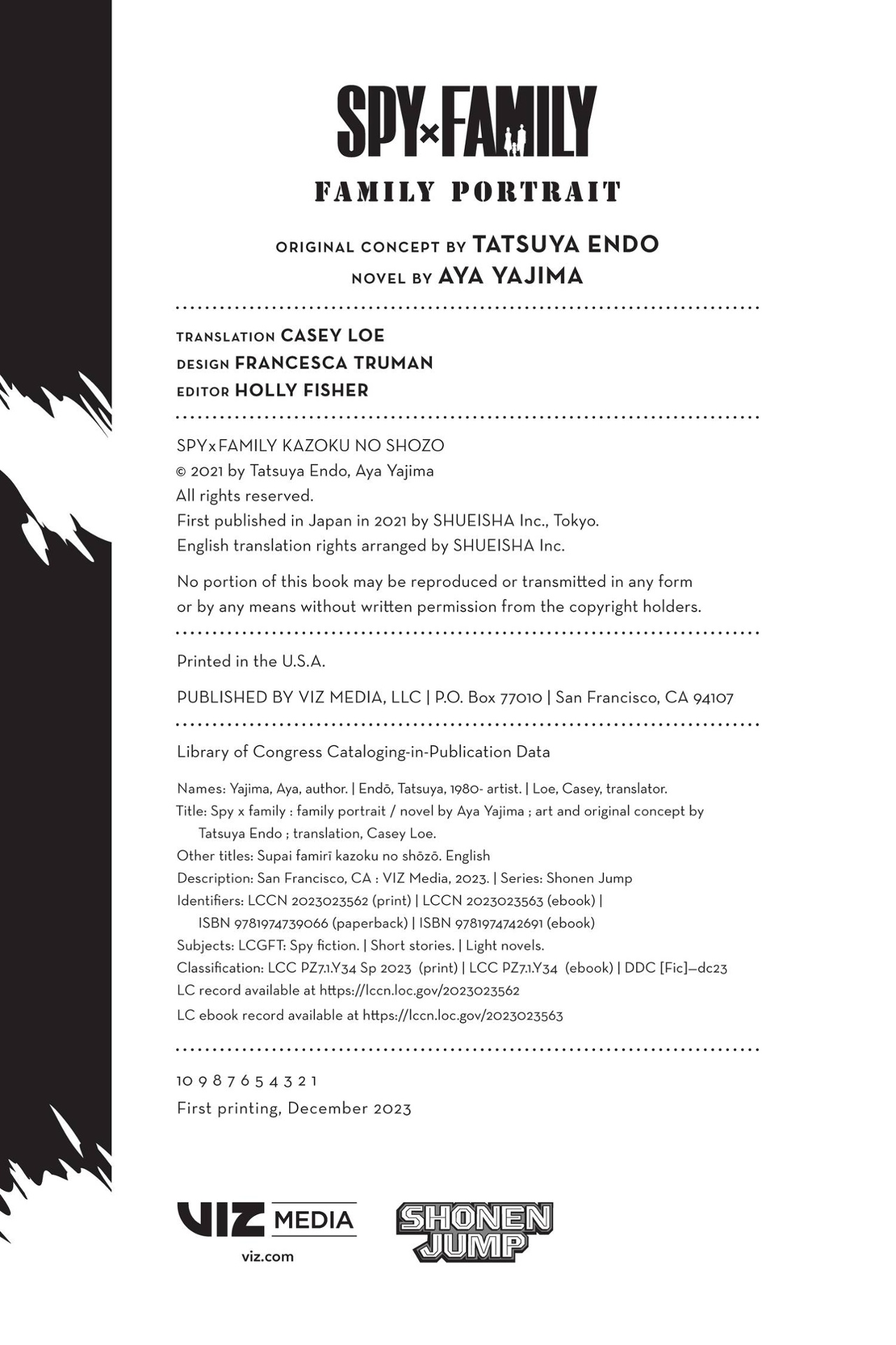 spy x family - family portrait (english edition)