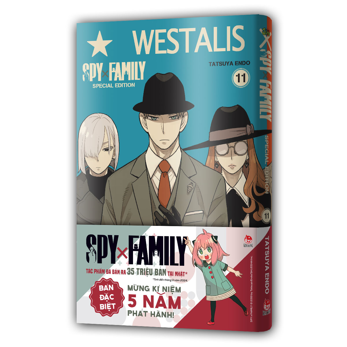 spy x family - tập 11 - bản đặc biệt - tặng kèm obi + bìa áo pvc + standee acrylic