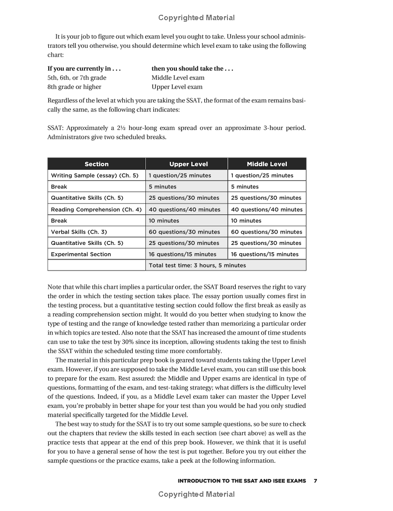 ssat/isee: high school entrance examinations 4th edition (barron's test prep)