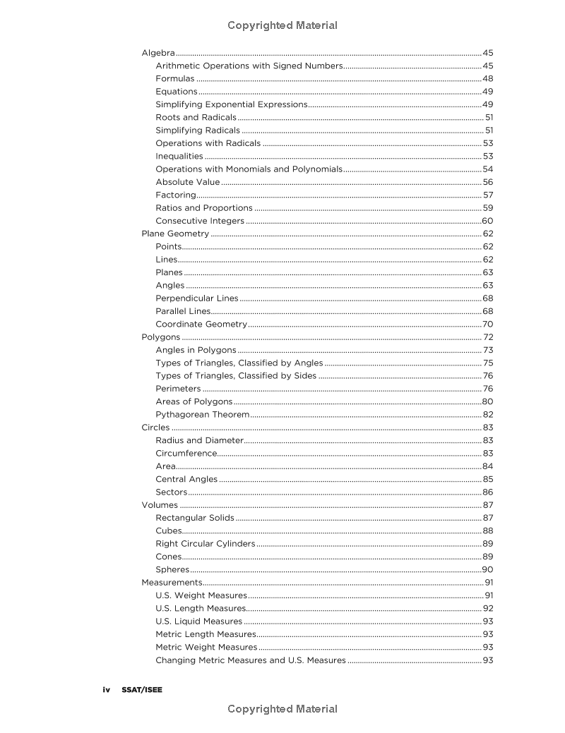 ssat/isee: high school entrance examinations 4th edition (barron's test prep)
