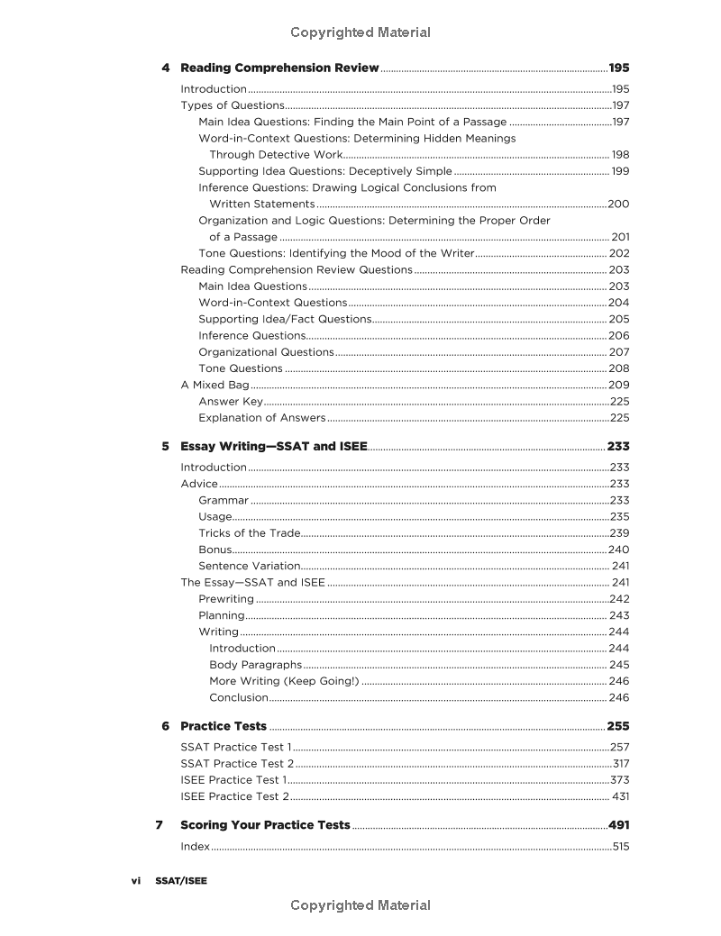 ssat/isee: high school entrance examinations 4th edition (barron's test prep)