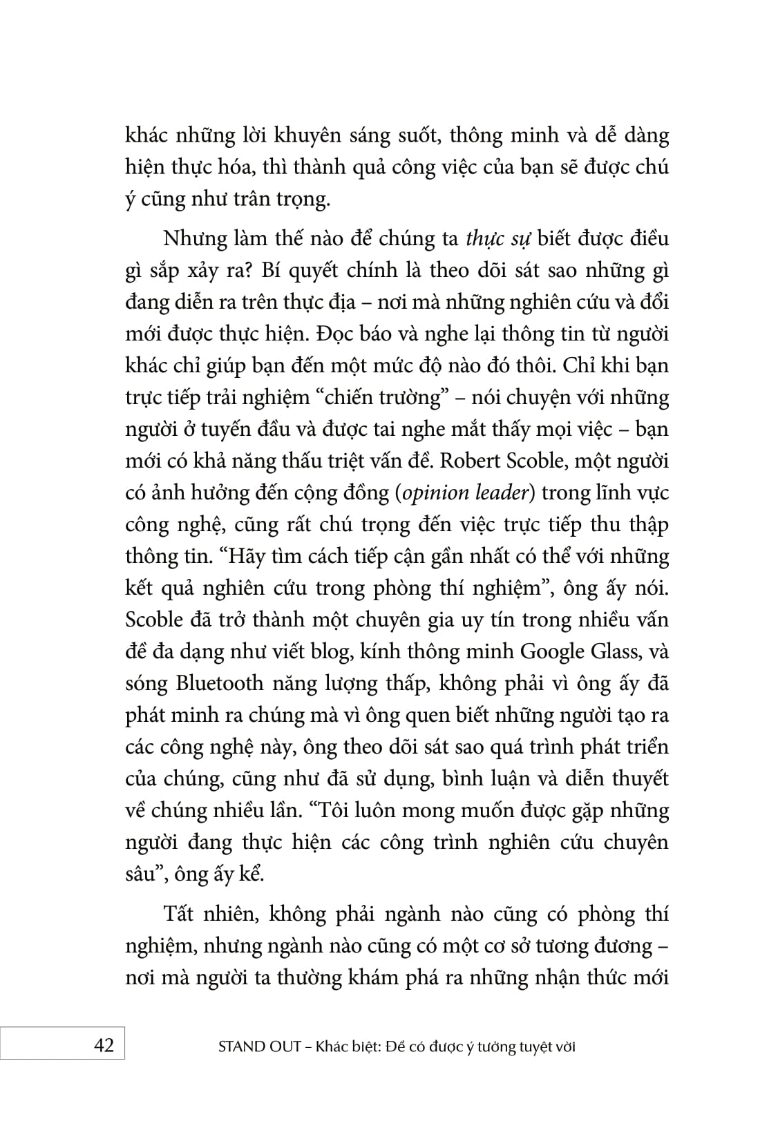 stand out - khác biệt