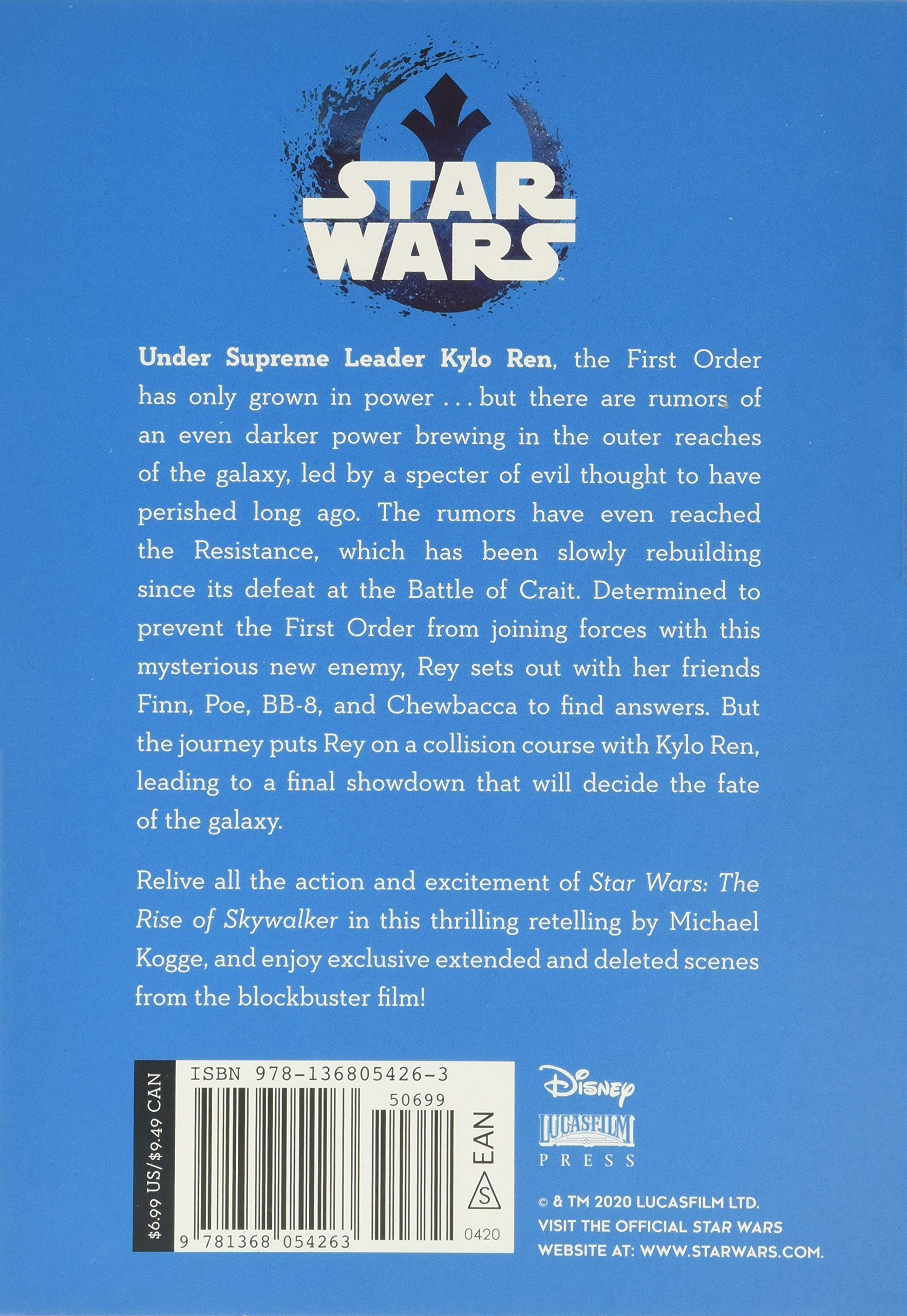 star wars the rise of skywalker junior novel