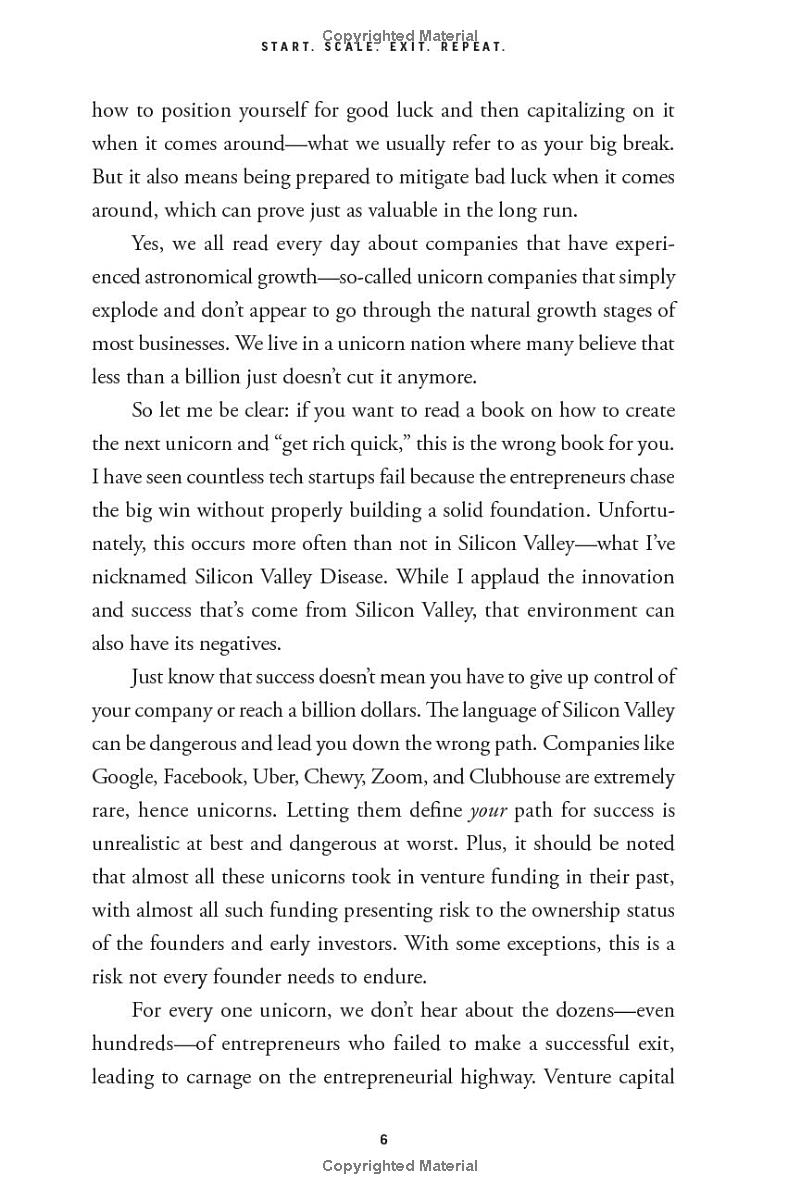 Start. Scale. Exit. Repeat.