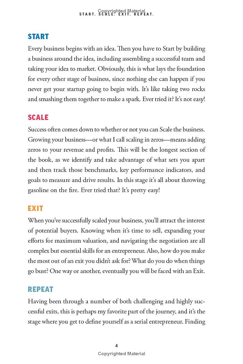 Start. Scale. Exit. Repeat.