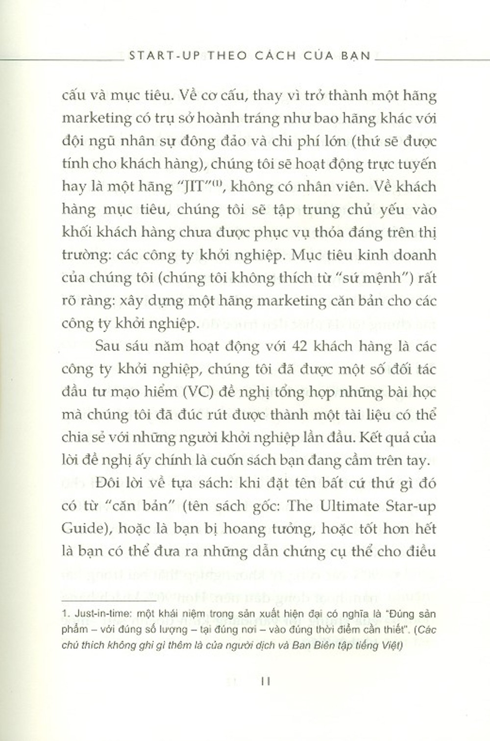 start-up theo cách của bạn