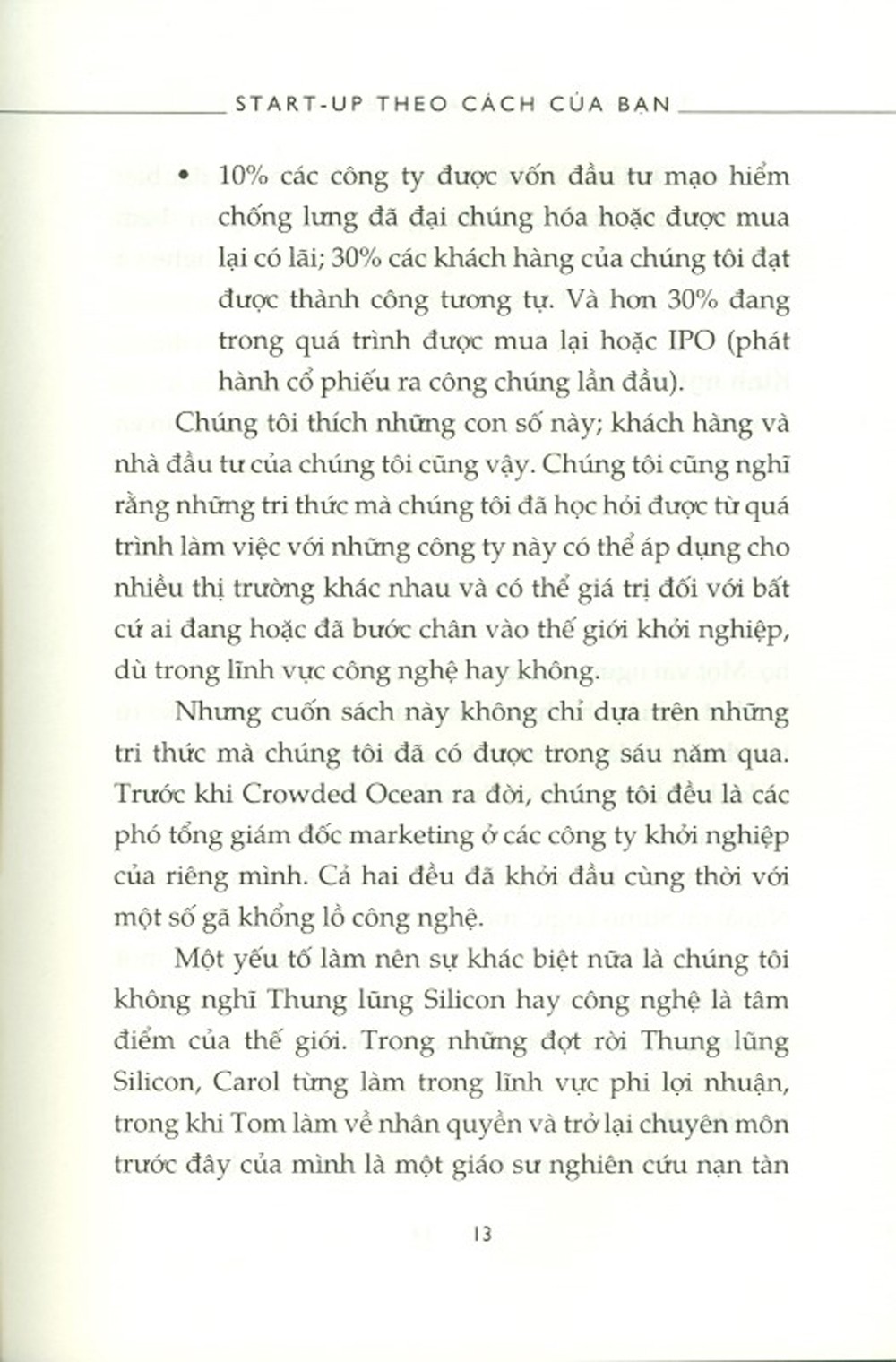 start-up theo cách của bạn