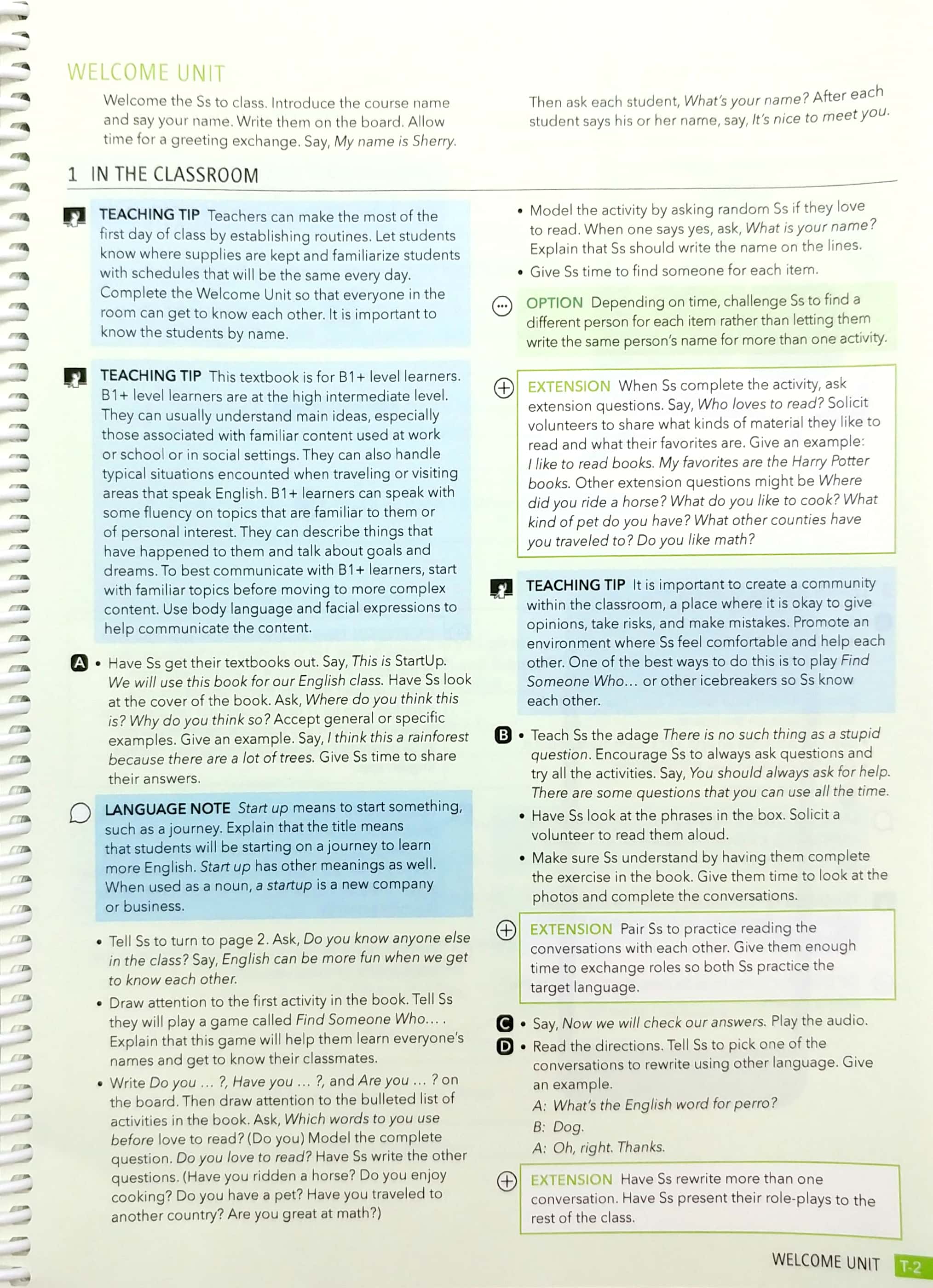 startup teacher's edition level 5