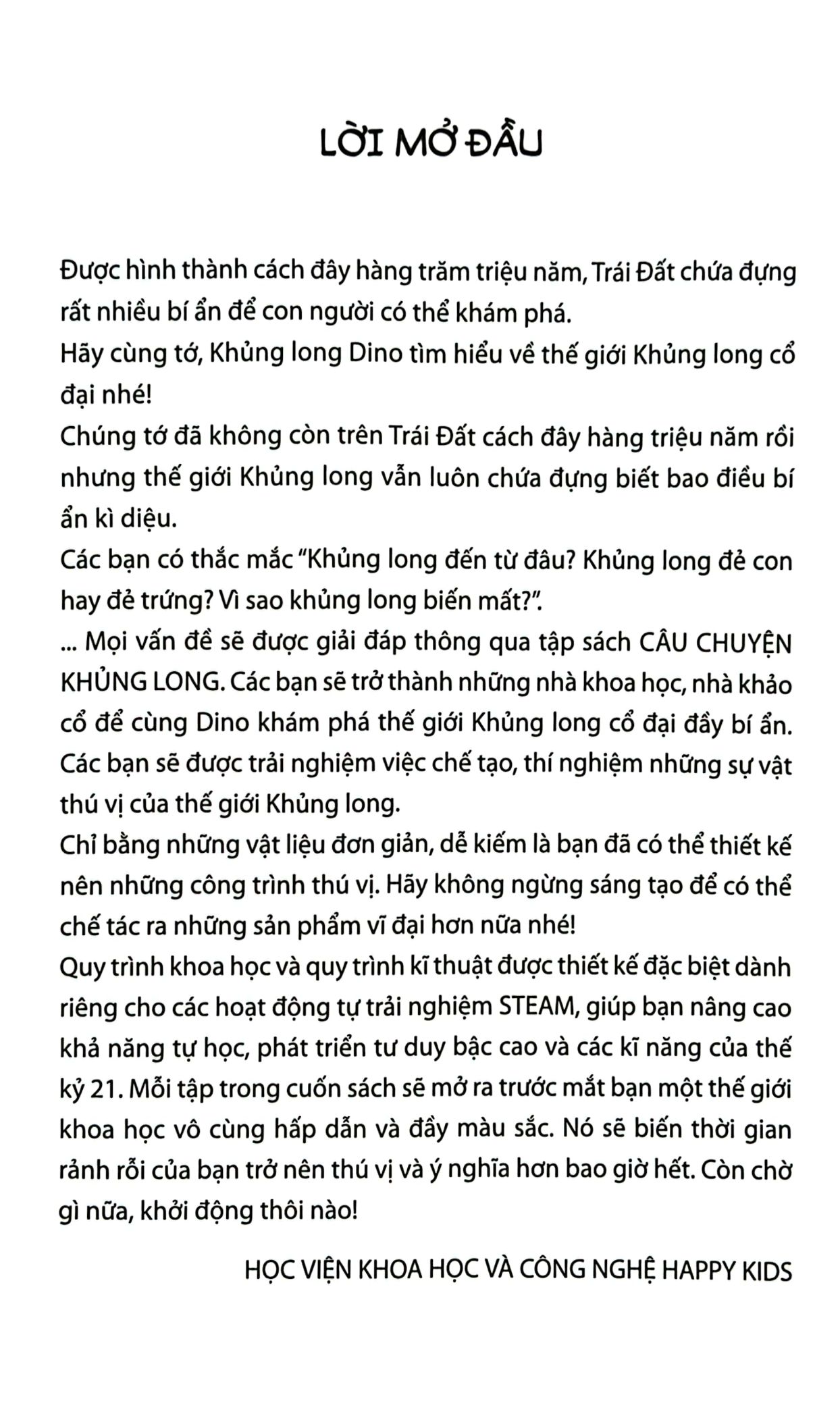 steam for kids - câu chuyện khủng long (6-14 tuổi)