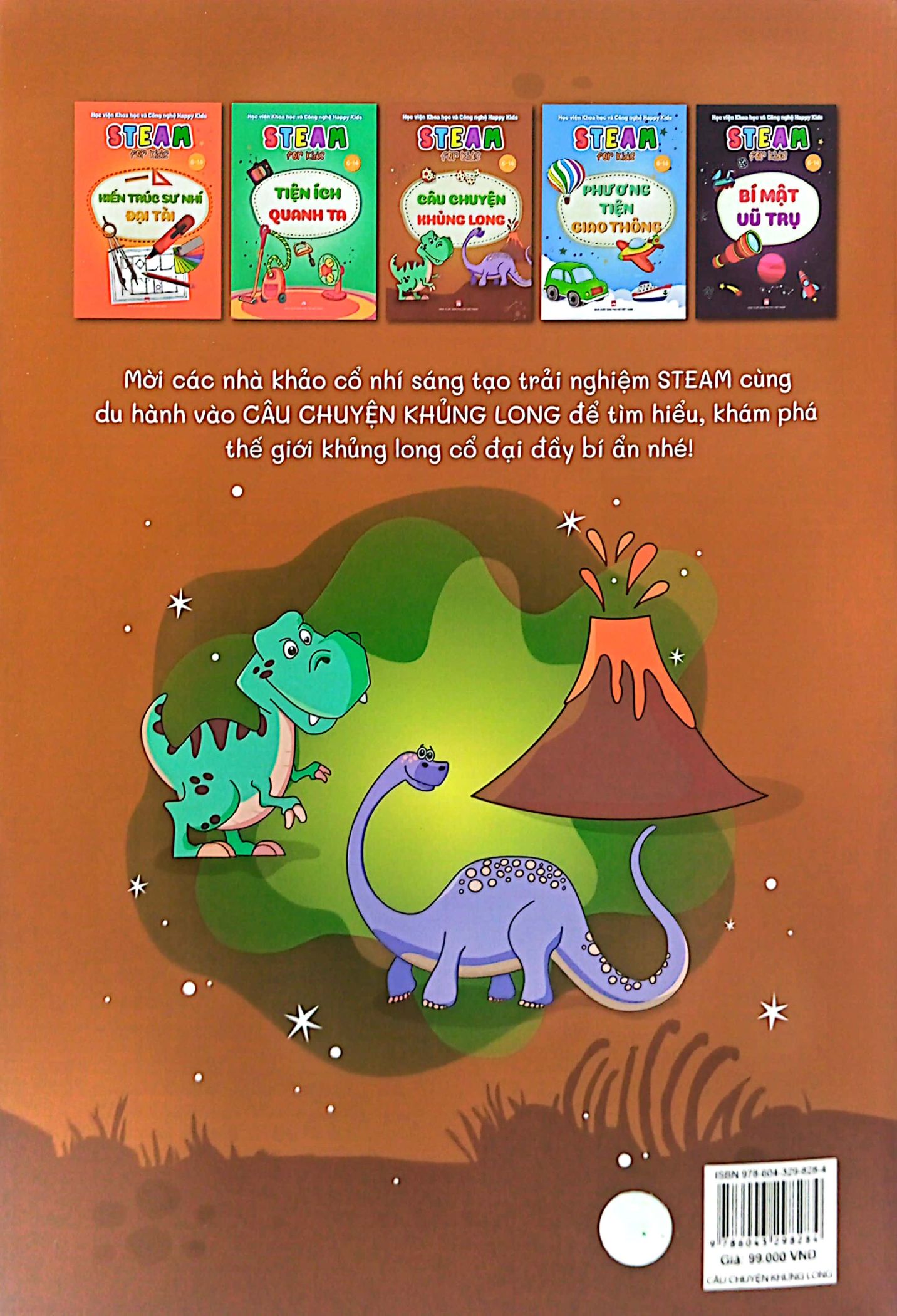 steam for kids - câu chuyện khủng long (6-14 tuổi)